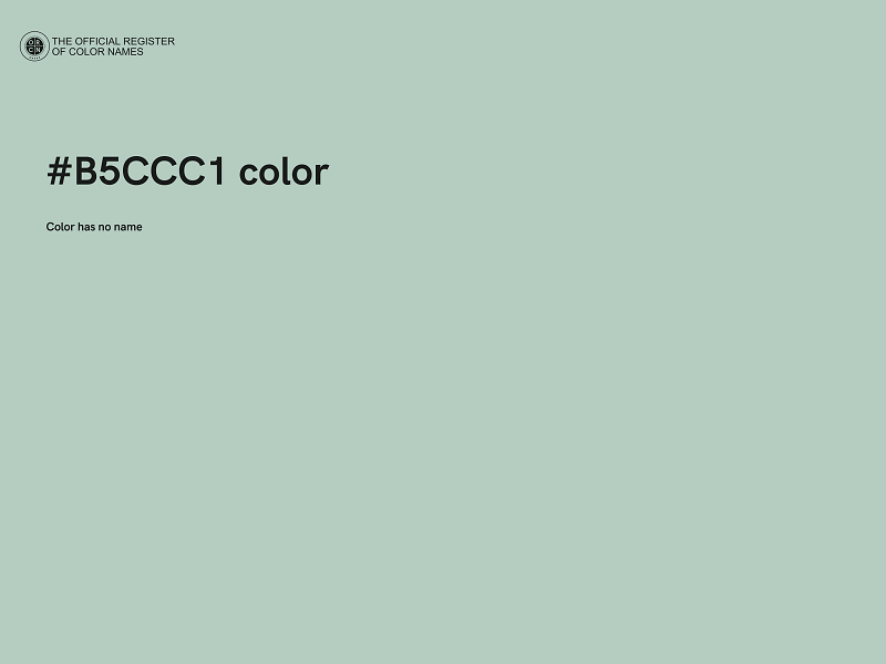 #B5CCC1 color image