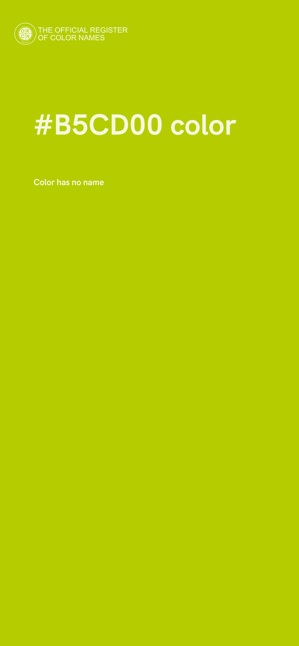 #B5CD00 color image