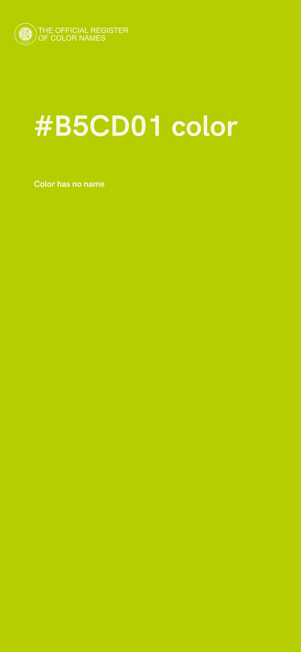 #B5CD01 color image