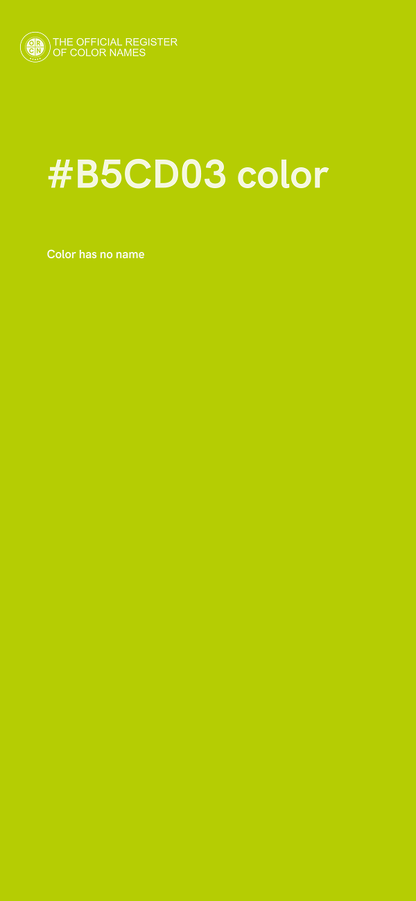 #B5CD03 color image
