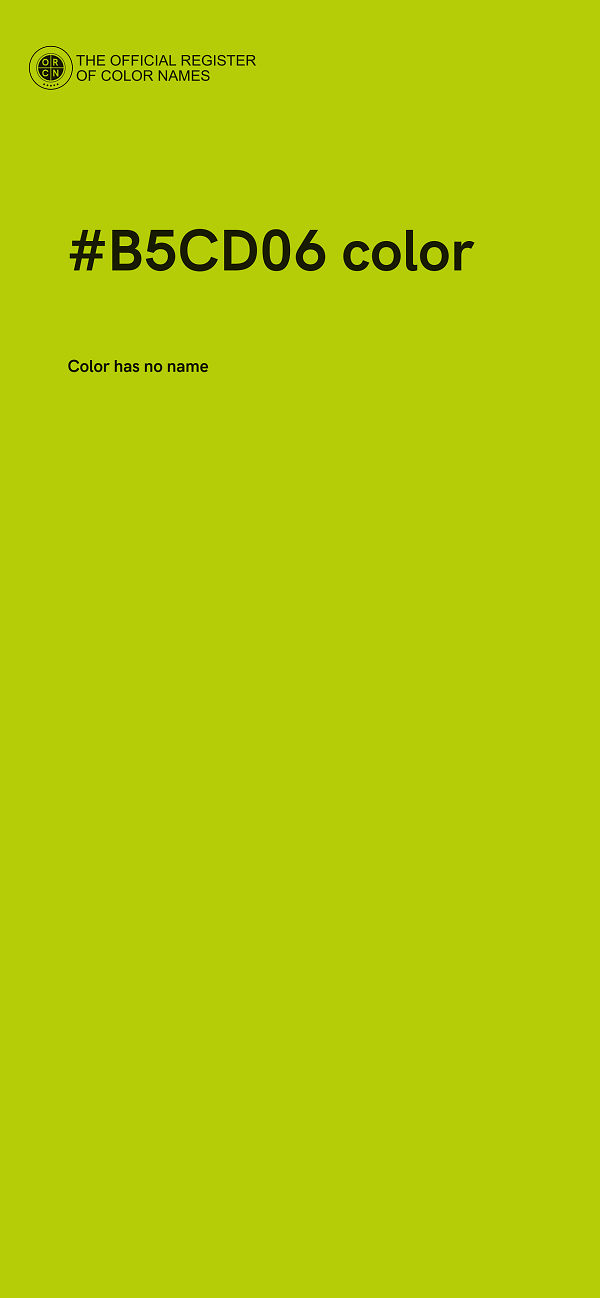 #B5CD06 color image