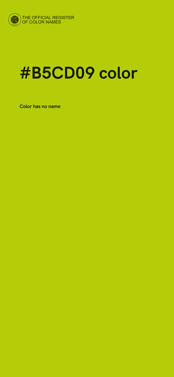 #B5CD09 color image