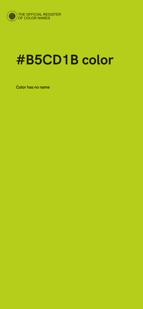 #B5CD1B color image