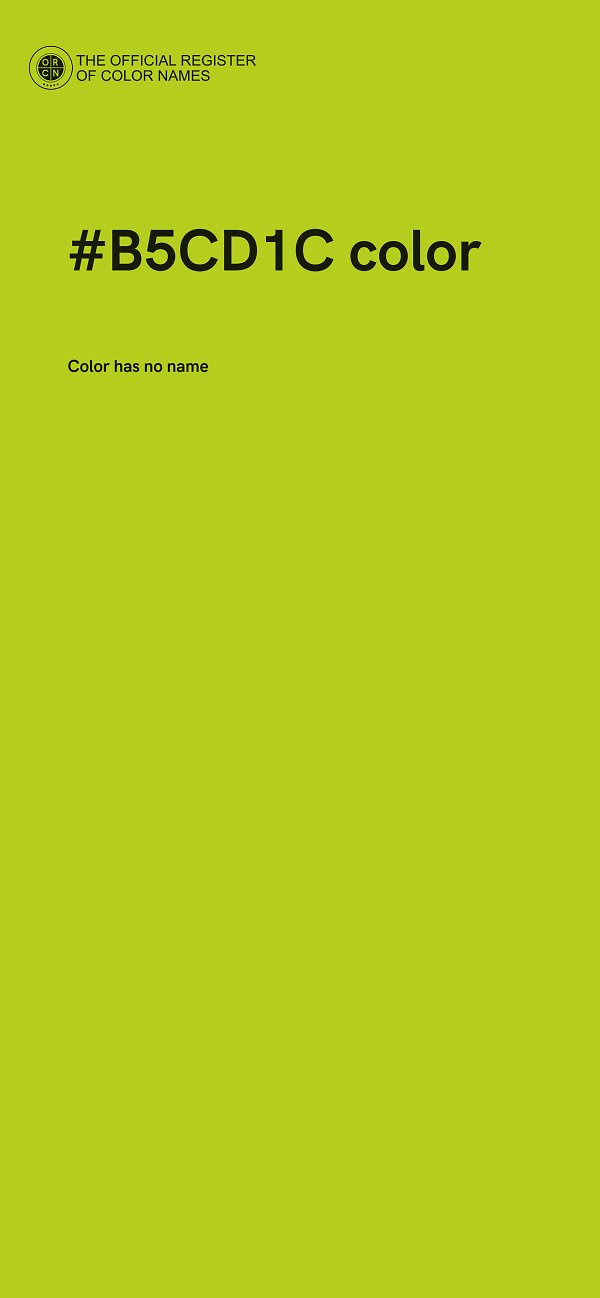 #B5CD1C color image