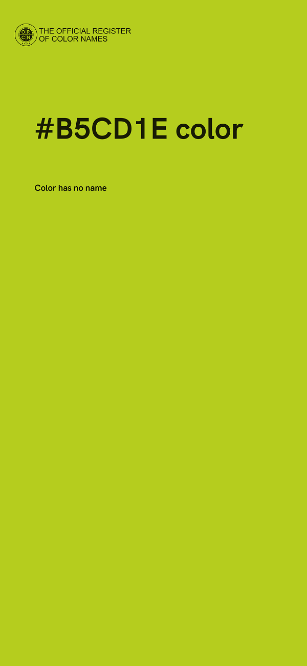 #B5CD1E color image