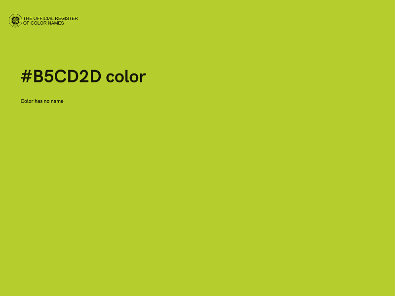 #B5CD2D color image