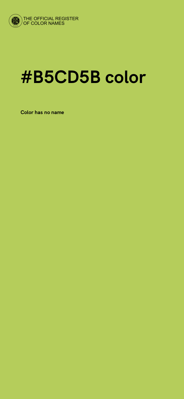 #B5CD5B color image