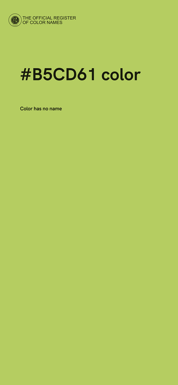 #B5CD61 color image