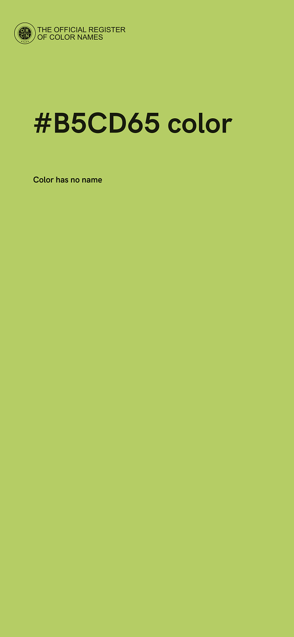 #B5CD65 color image