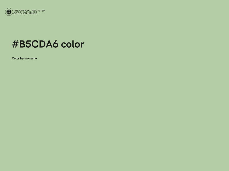 #B5CDA6 color image