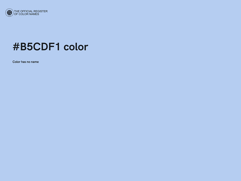 #B5CDF1 color image