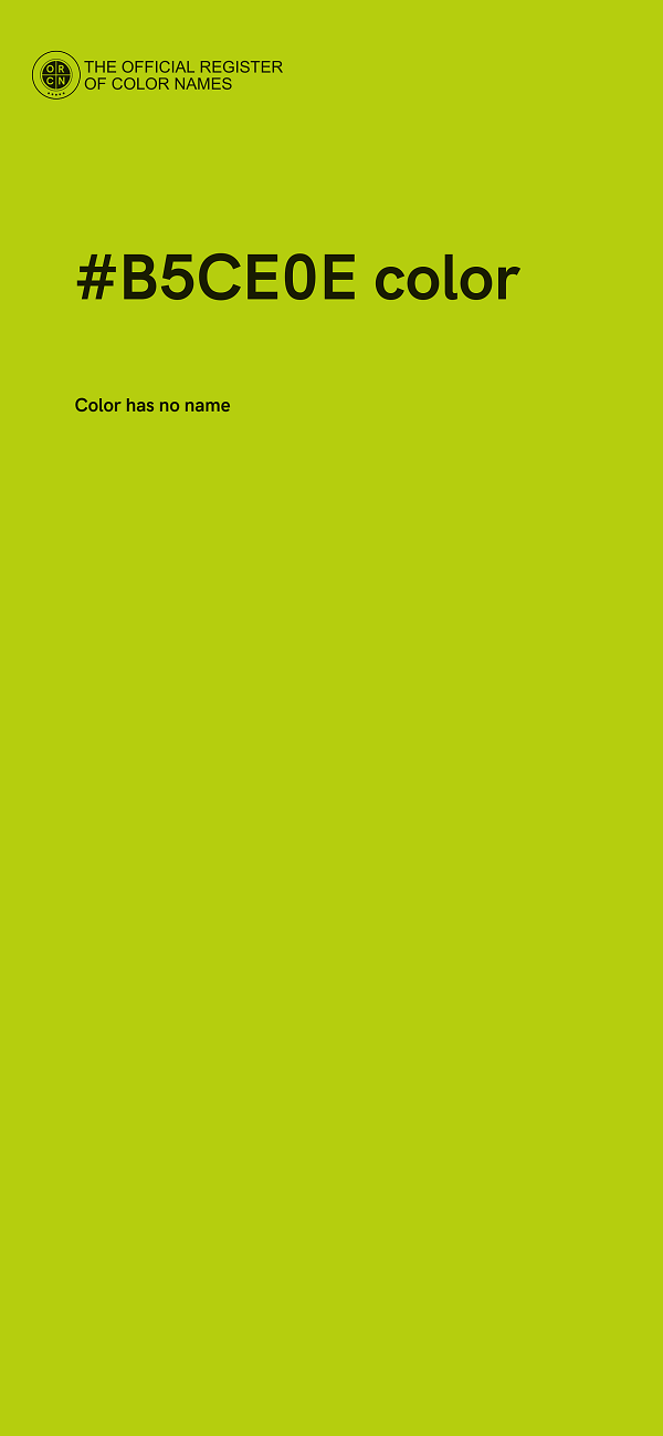 #B5CE0E color image
