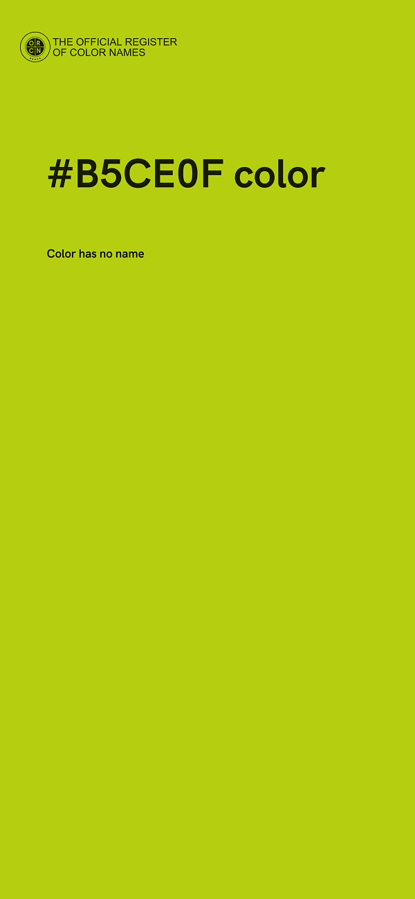 #B5CE0F color image