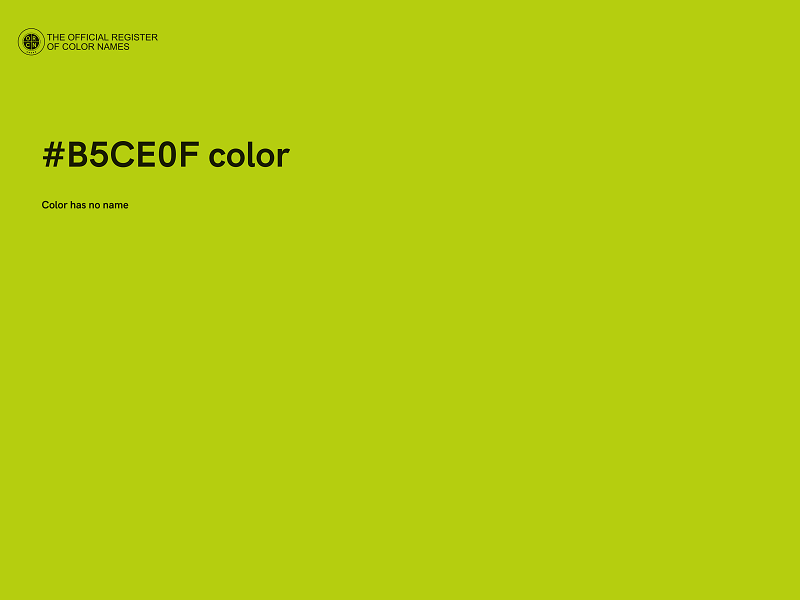 #B5CE0F color image