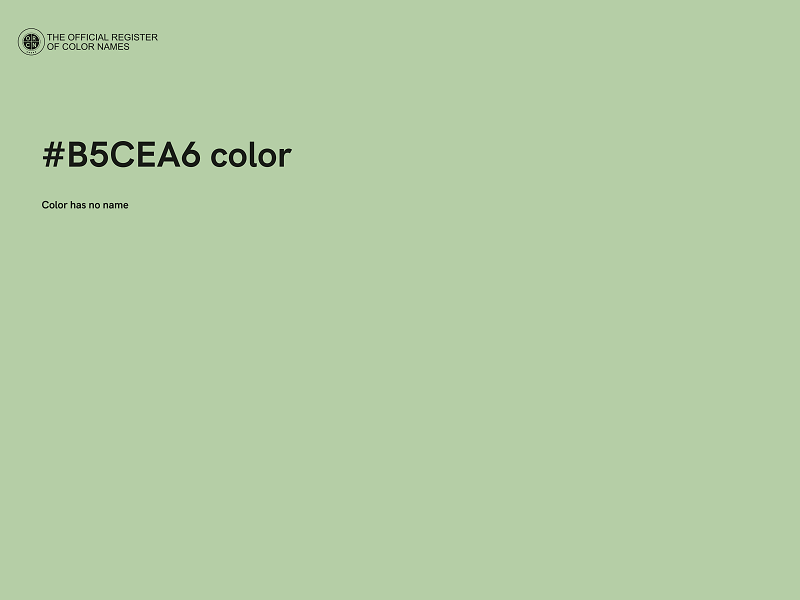 #B5CEA6 color image