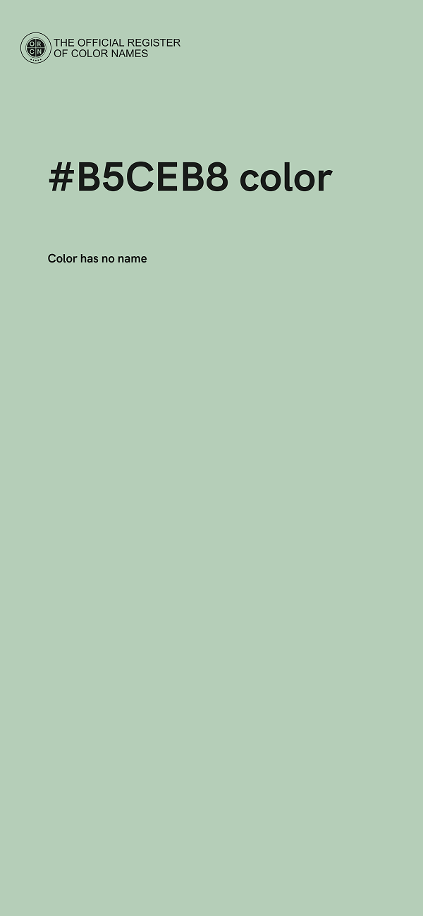 #B5CEB8 color image