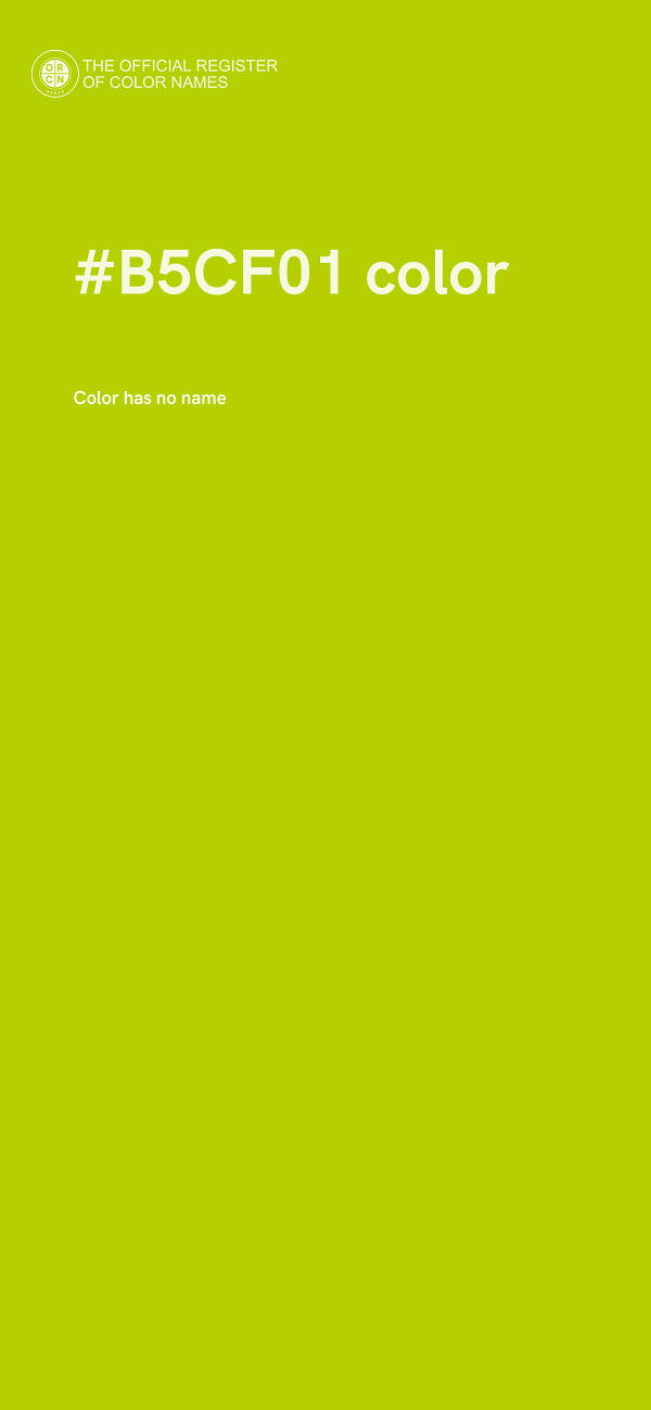 #B5CF01 color image