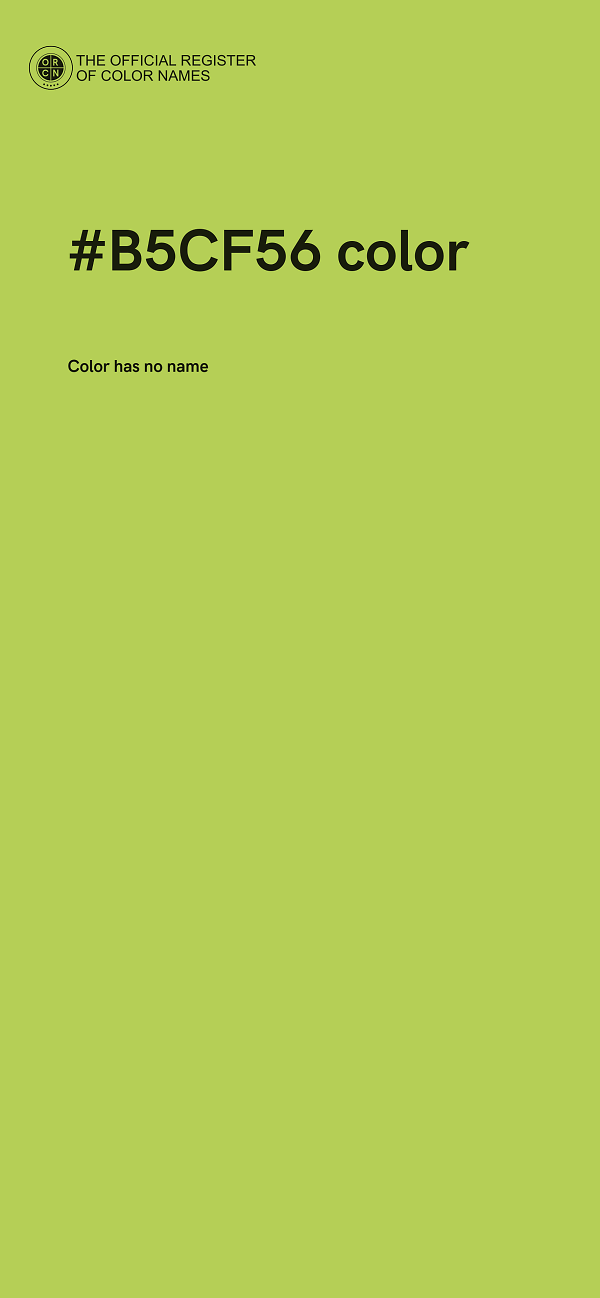 #B5CF56 color image