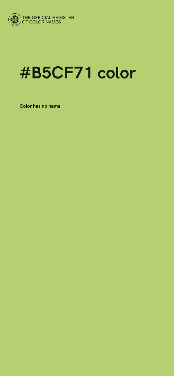 #B5CF71 color image