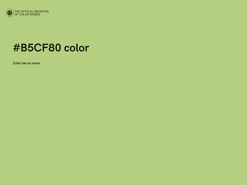 #B5CF80 color image