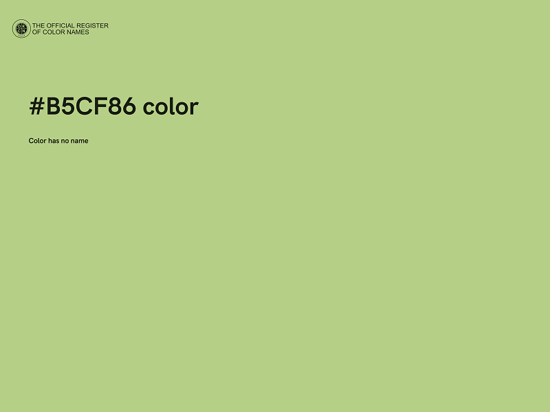 #B5CF86 color image