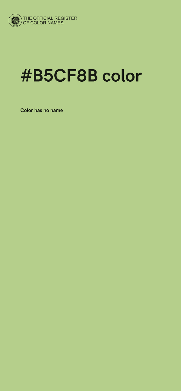 #B5CF8B color image