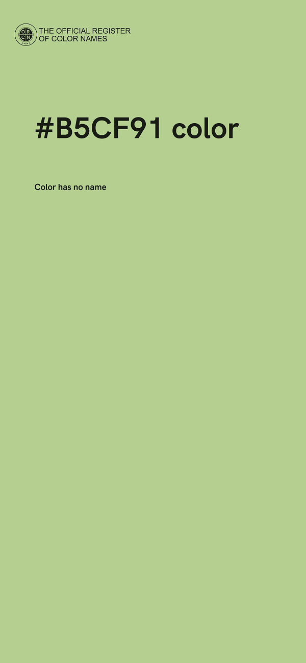 #B5CF91 color image