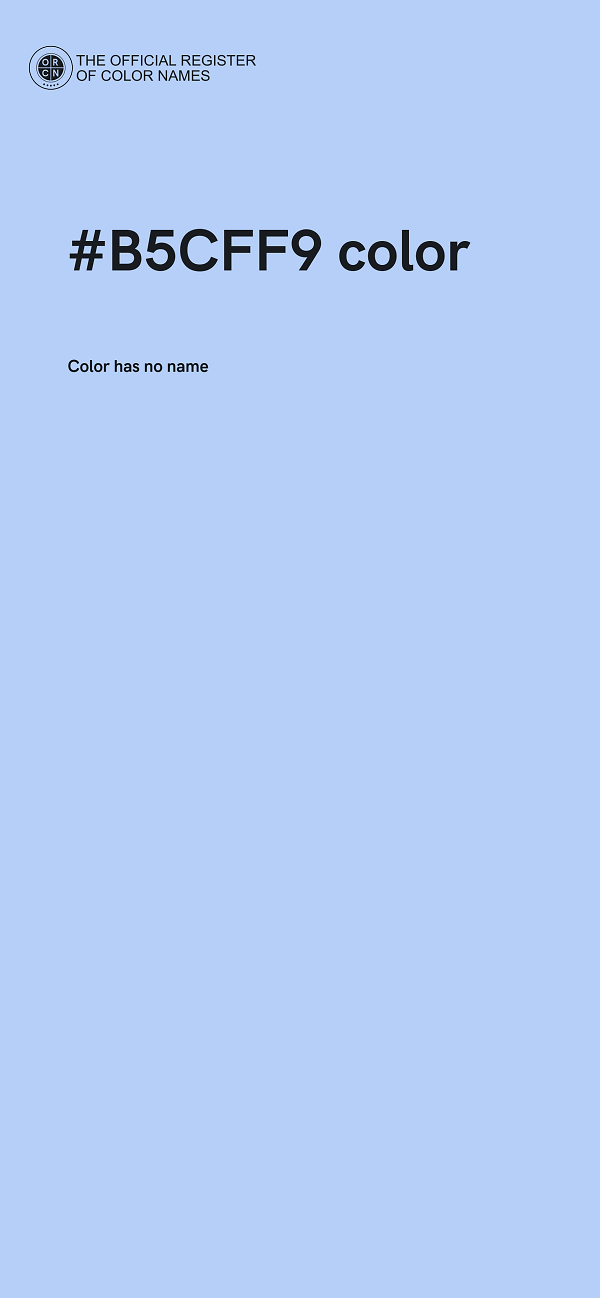 #B5CFF9 color image