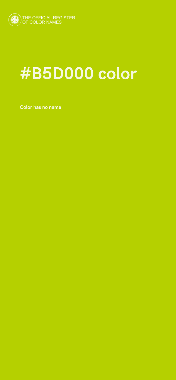 #B5D000 color image