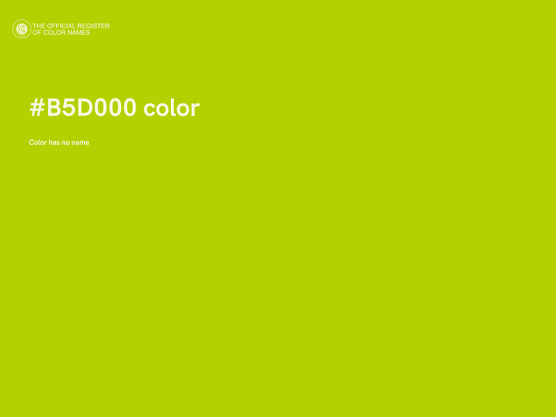 #B5D000 color image