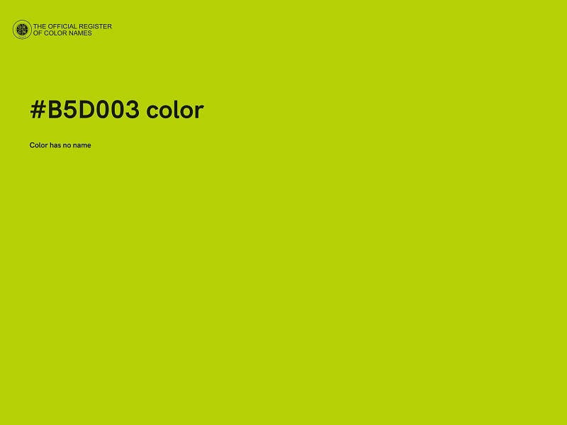 #B5D003 color image