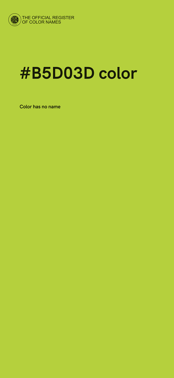 #B5D03D color image