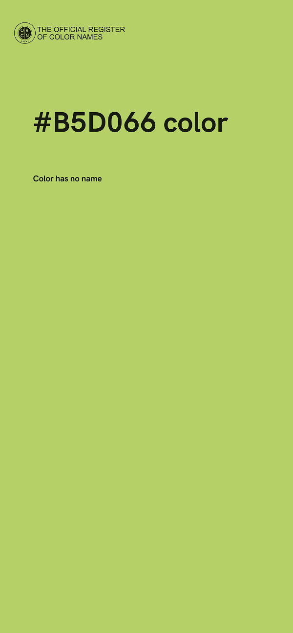 #B5D066 color image