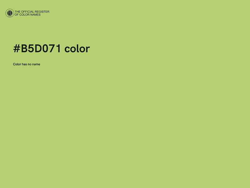 #B5D071 color image