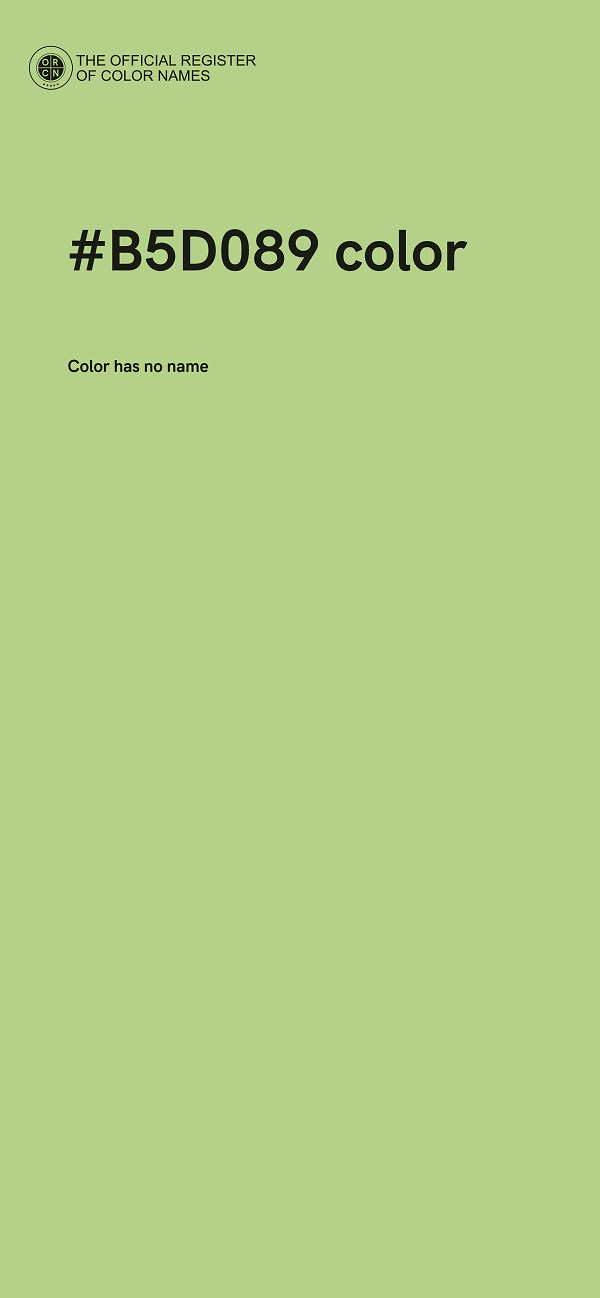 #B5D089 color image