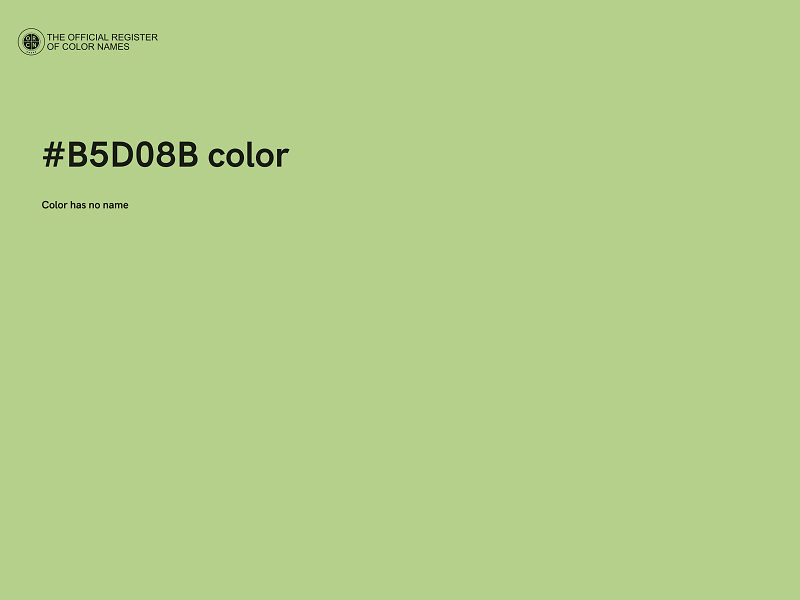 #B5D08B color image