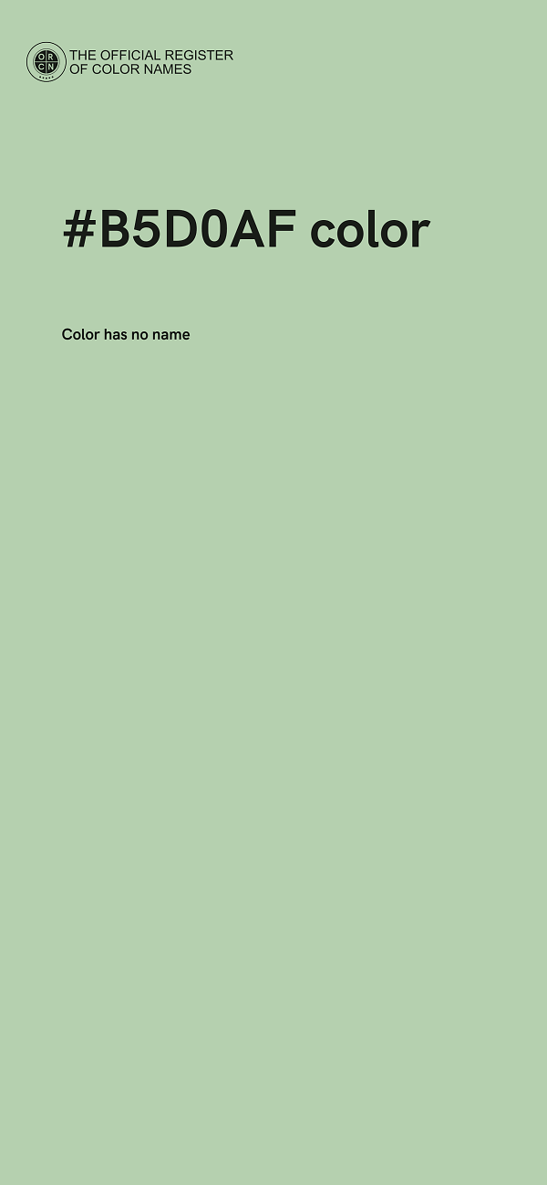 #B5D0AF color image