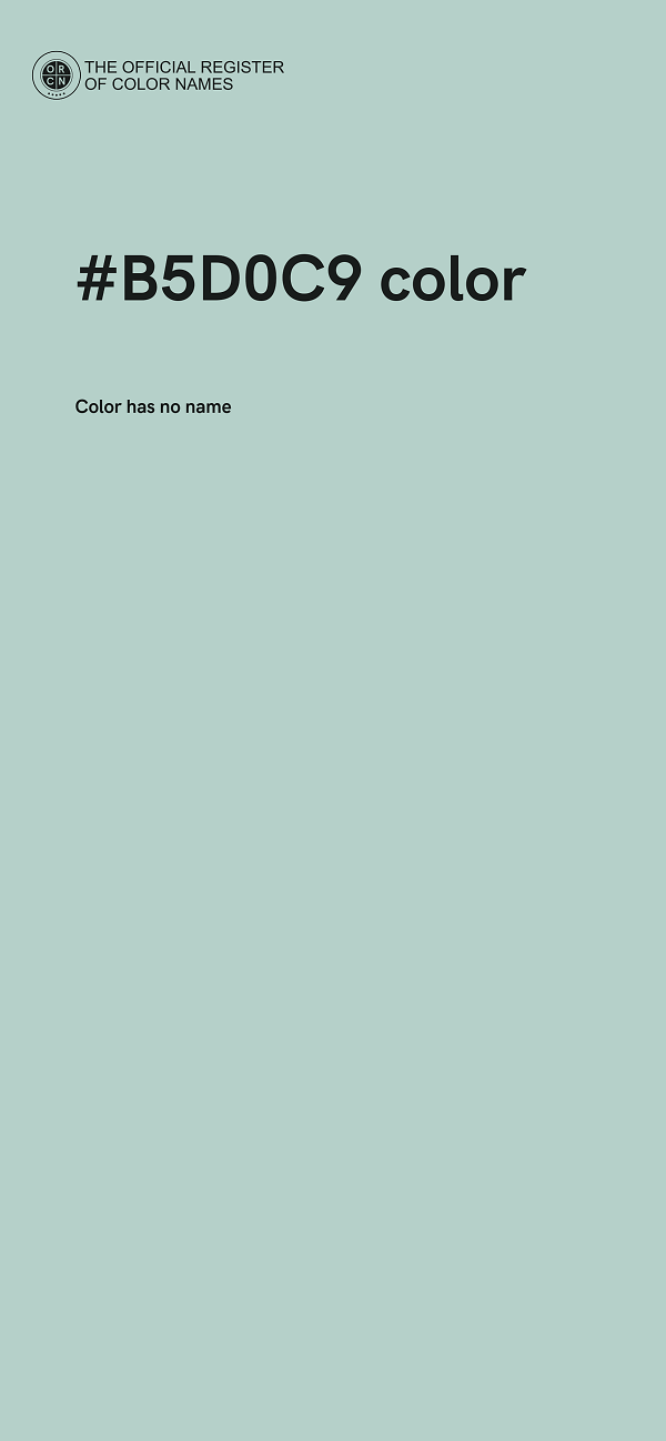 #B5D0C9 color image