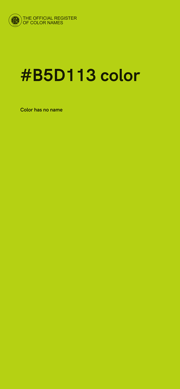 #B5D113 color image