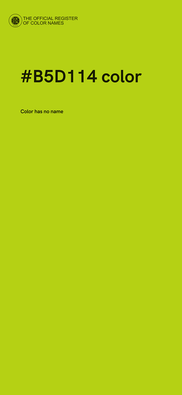 #B5D114 color image