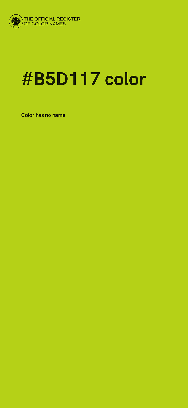 #B5D117 color image