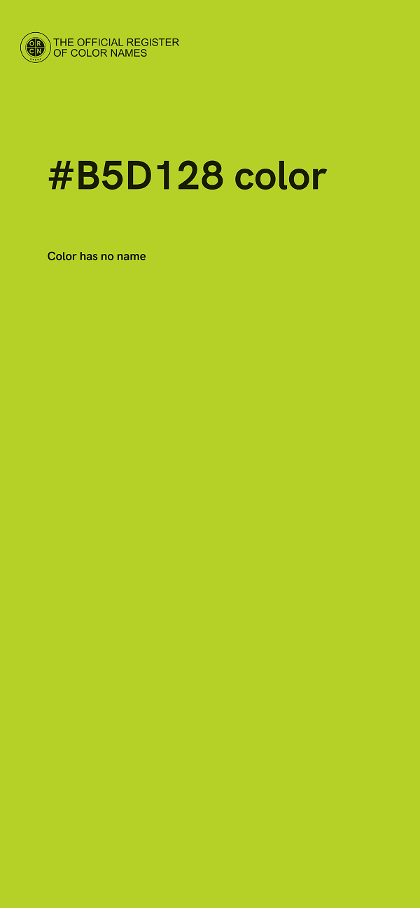#B5D128 color image