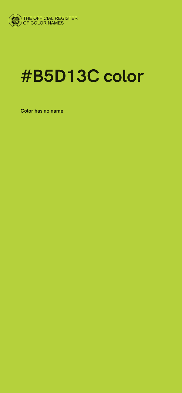 #B5D13C color image