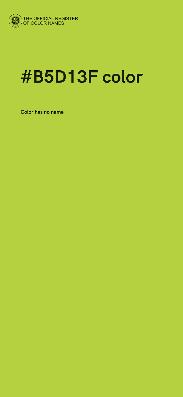 #B5D13F color image