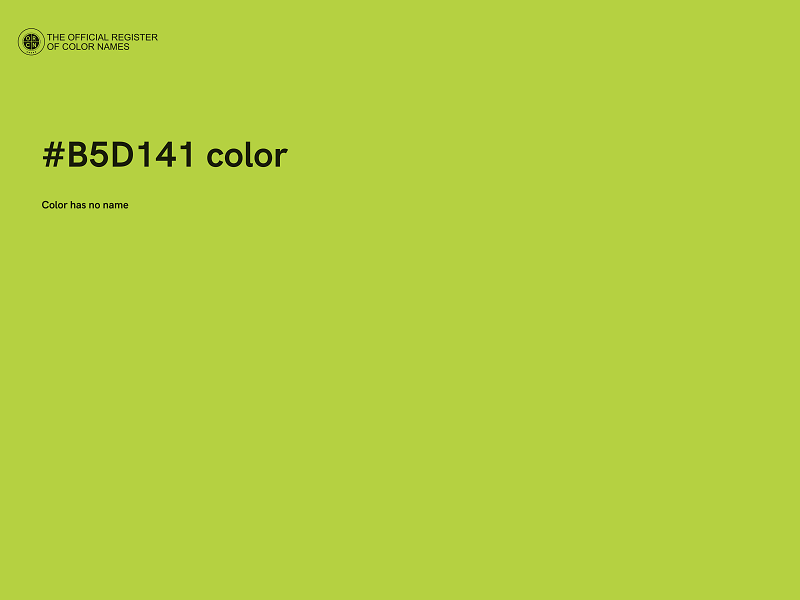 #B5D141 color image