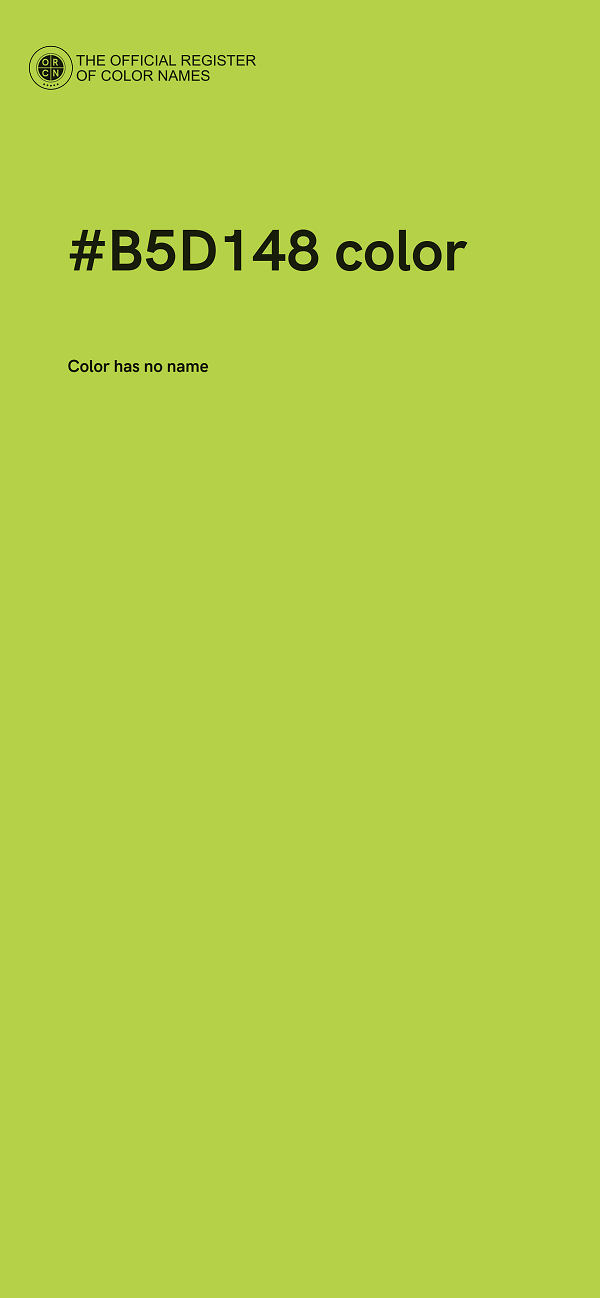 #B5D148 color image