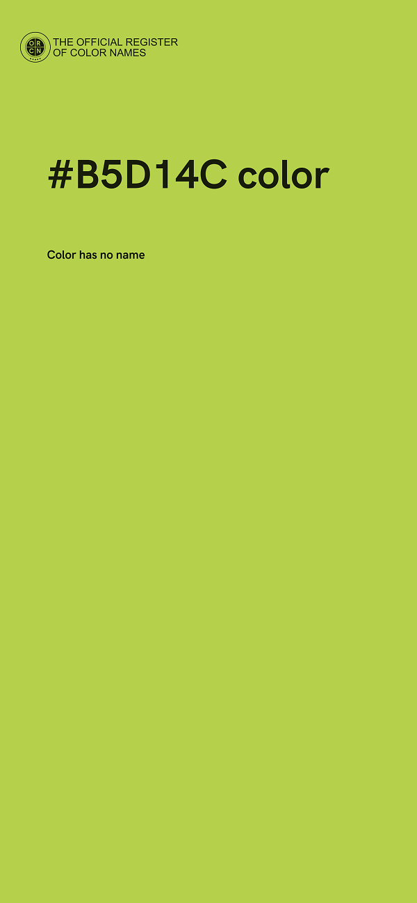 #B5D14C color image