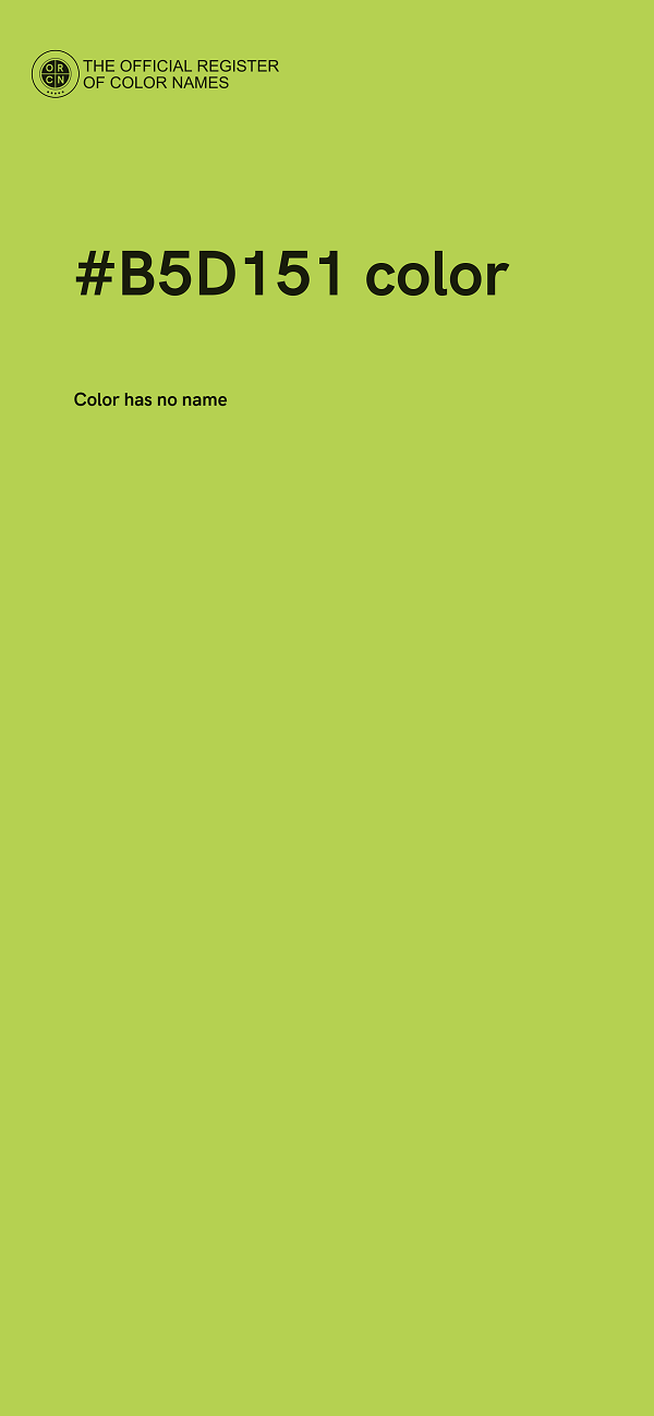 #B5D151 color image