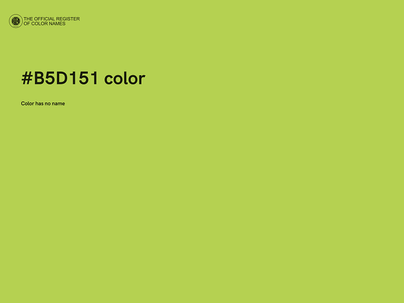 #B5D151 color image