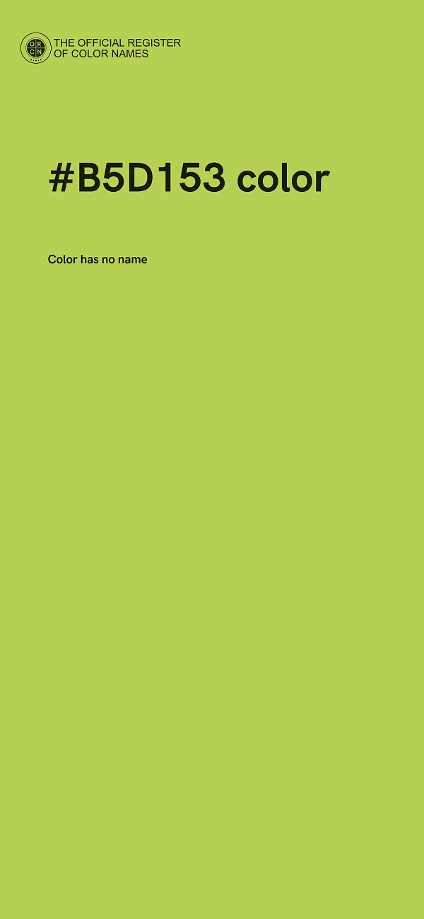 #B5D153 color image